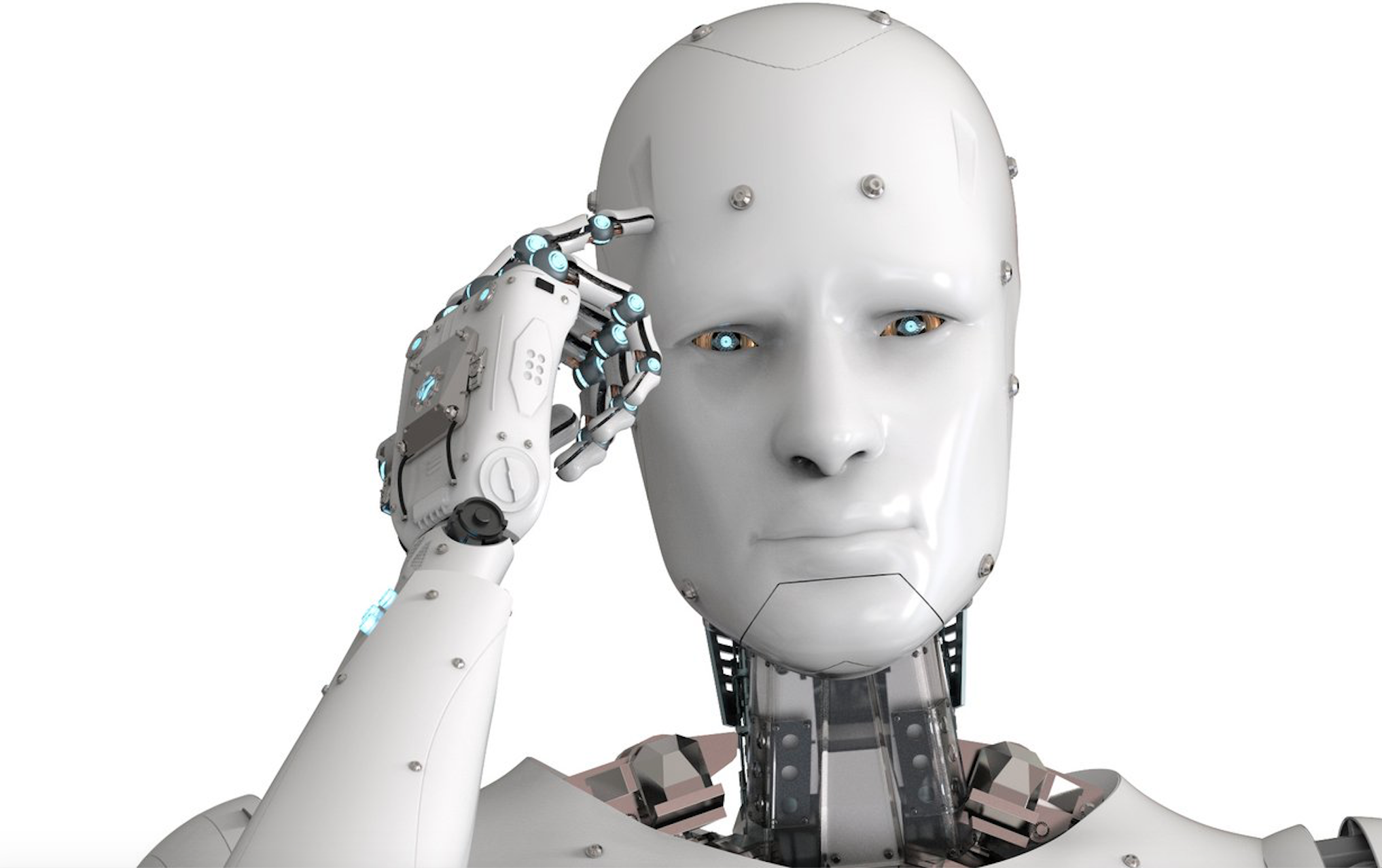 Создать картинку с искусственным интеллектом. Искусственный интеллект. Робот с искусственным интеллектом. Искусственный интеллект на белом фоне. Удивленный робот.