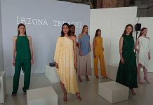 models at the london fashion week for riona treacy