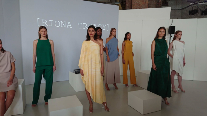 models at the london fashion week for riona treacy