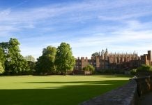 A picture of Eton College's grounds