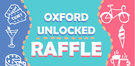 Oxford Unlocked raffle poster.