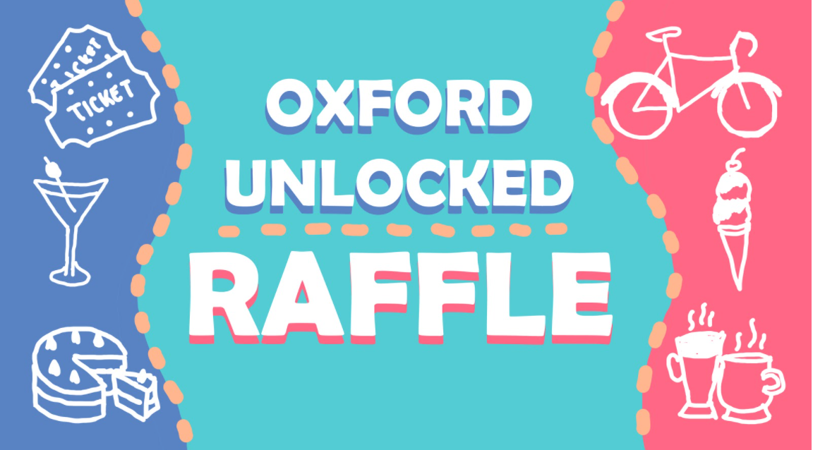Oxford Unlocked raffle poster.