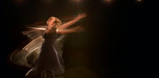 Blurred photo of a woman dancing