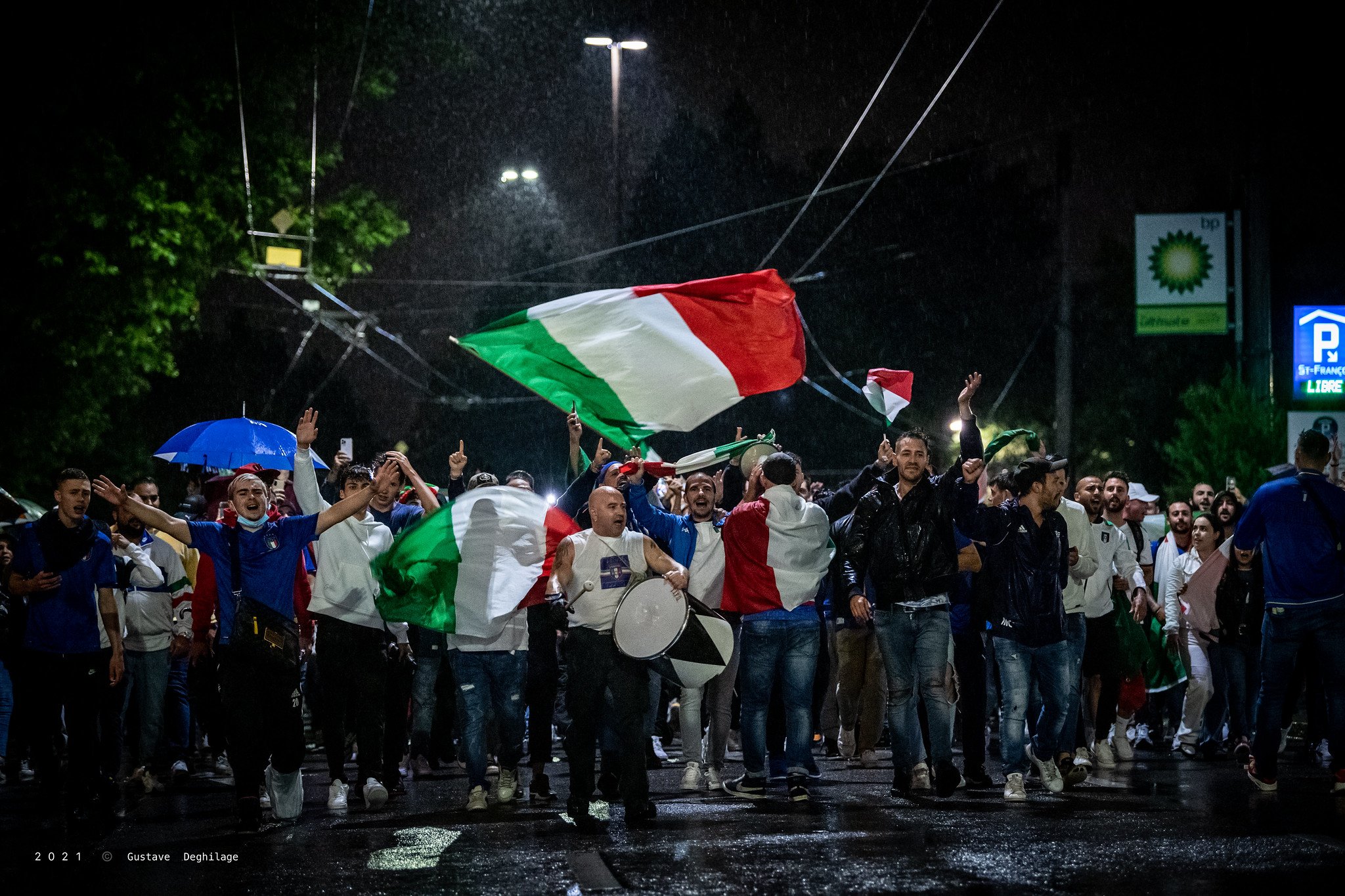Italy fans during Euro 2020