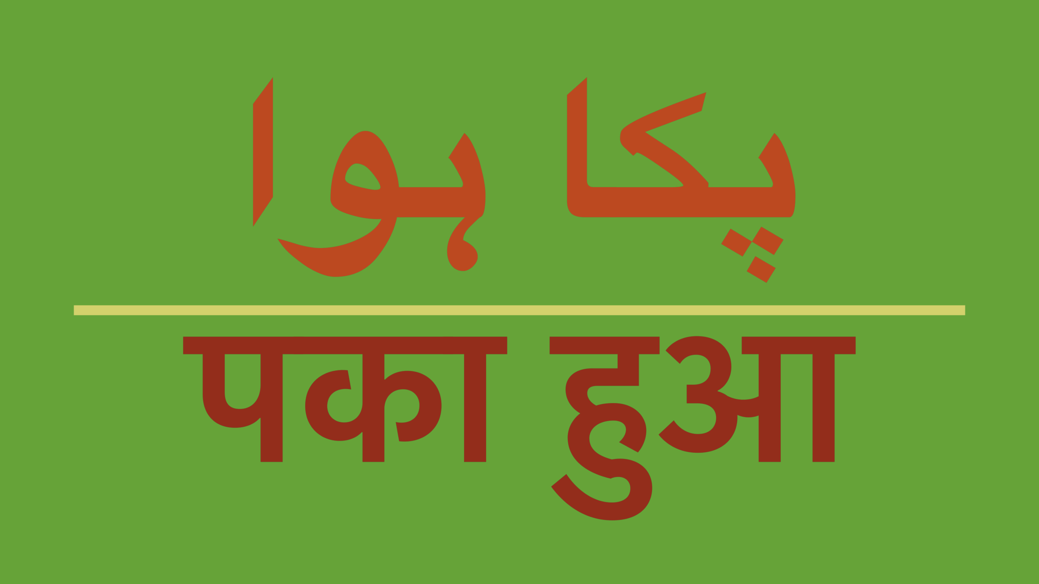 Urdu is the language of the gentry and Hindi is that of the vulgar