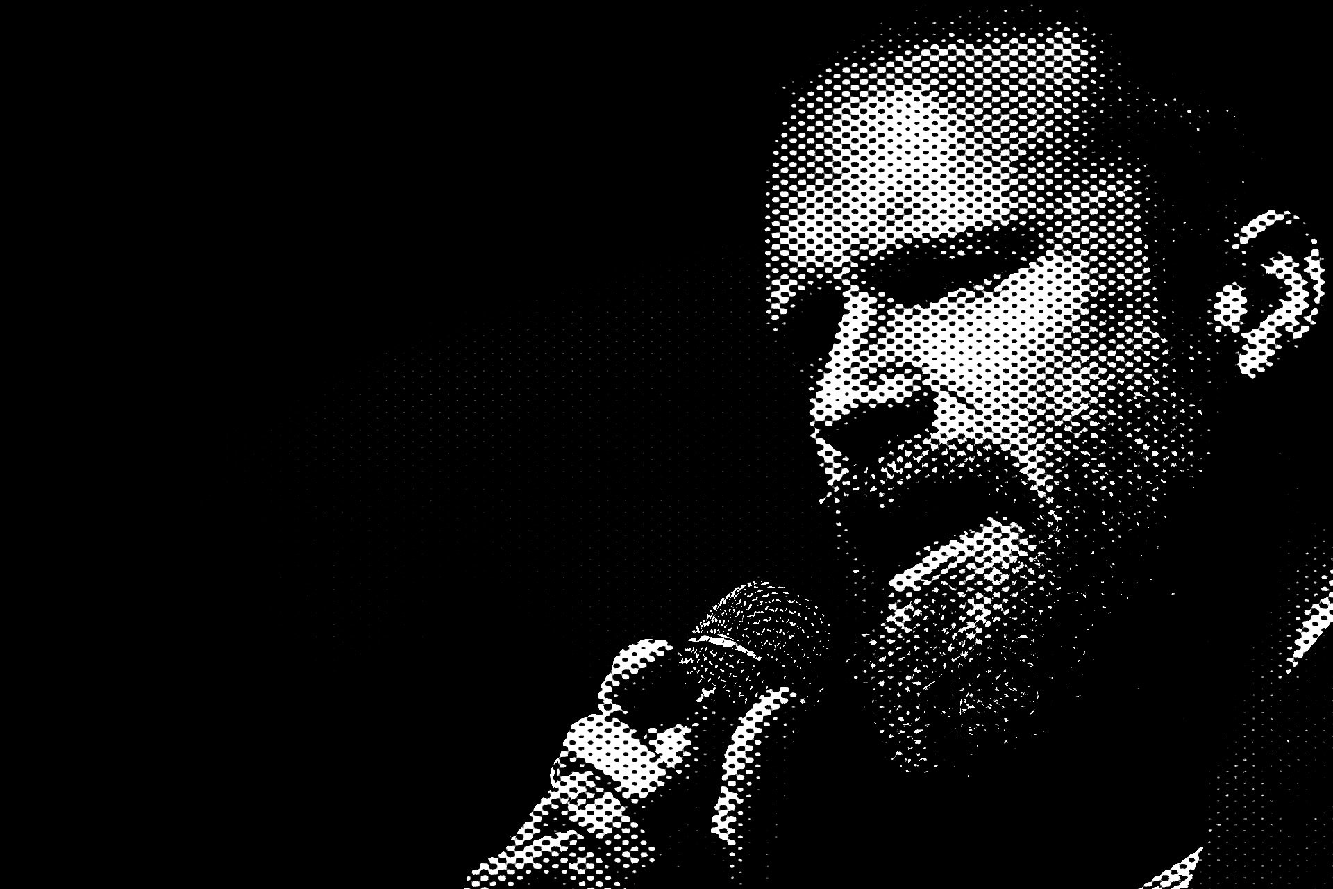 Black and white image of musician Father John Misty