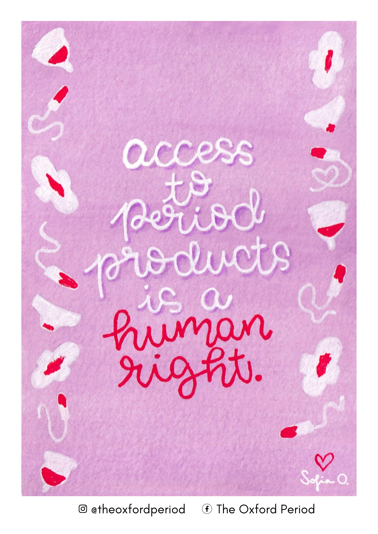 Text: access to period products is a human right