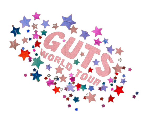 alt= Olivia Rodrigo's Guts World Tour logo