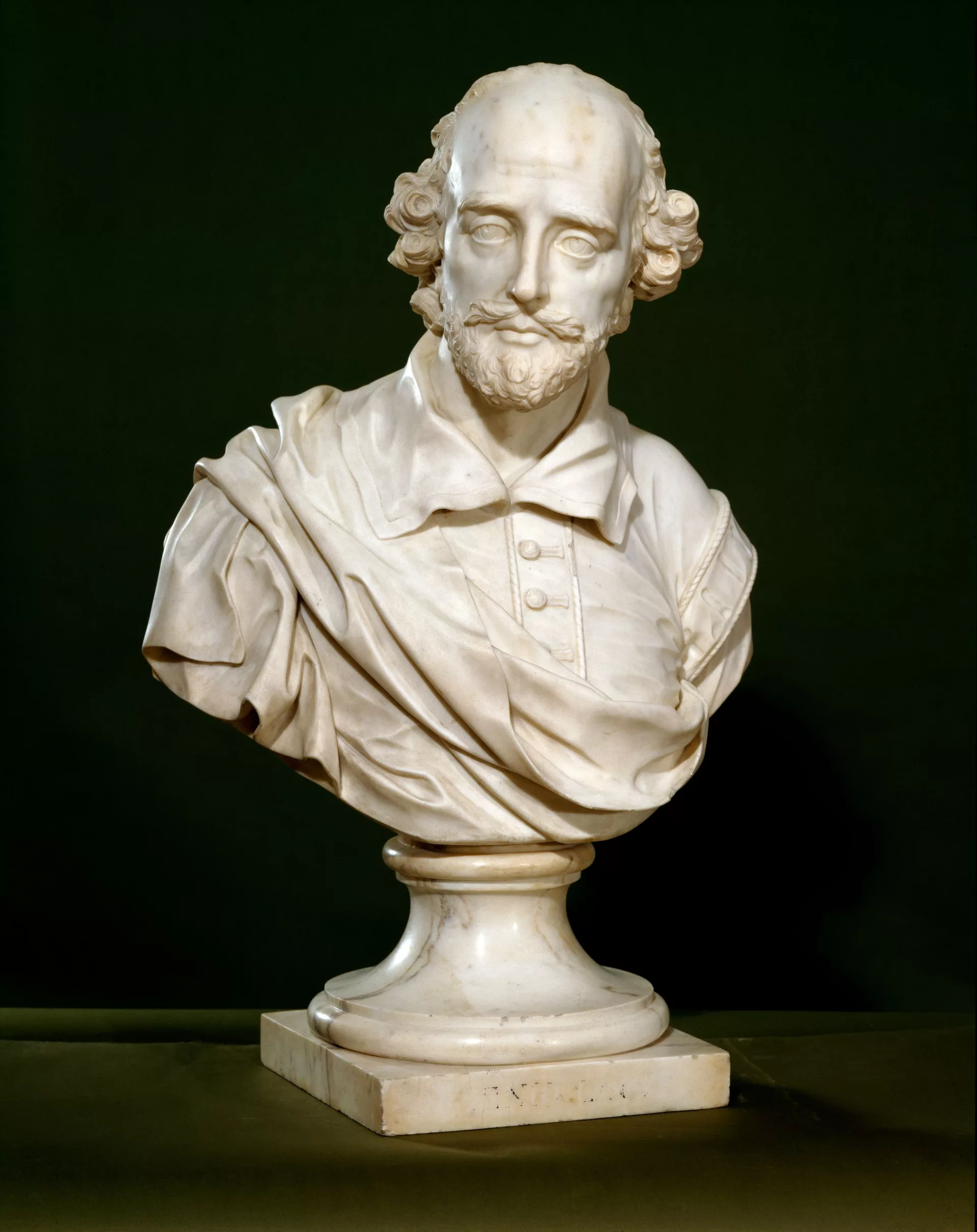 alt= a bust of William Shakespeare