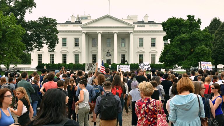 Who are Trump and Biden speaking to?