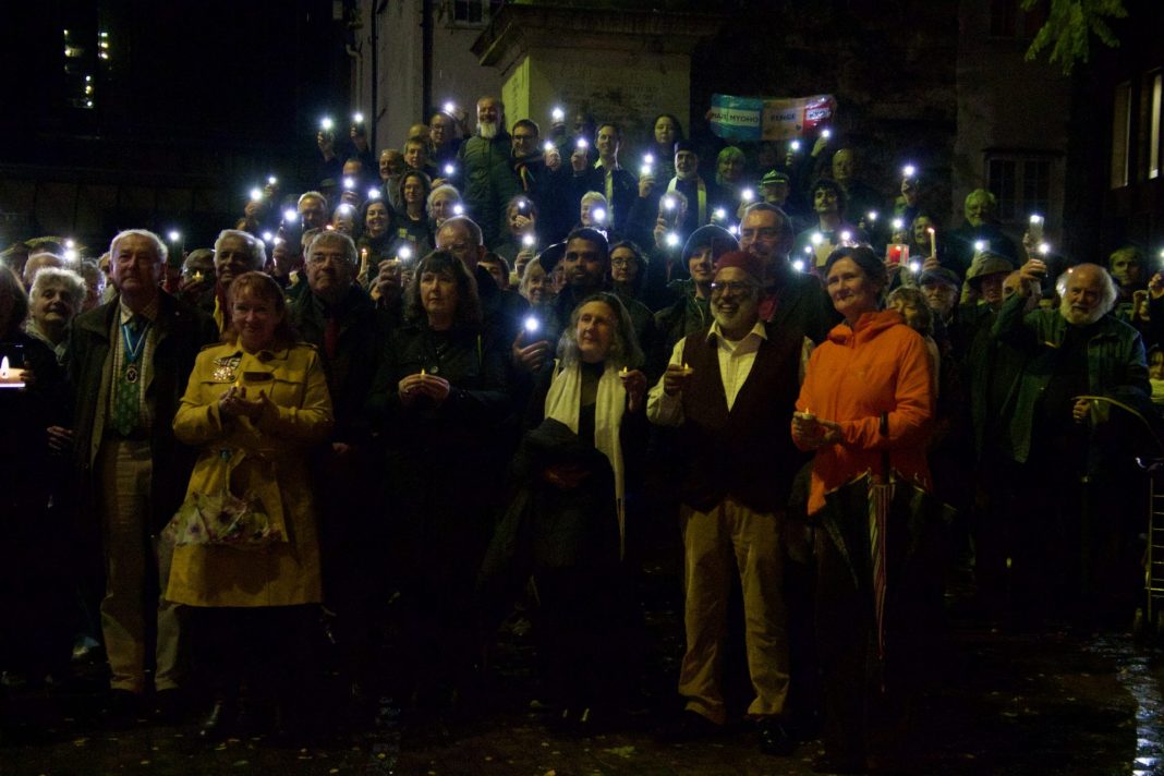 Peace Vigil in Oxford. Image Credit: David Hays