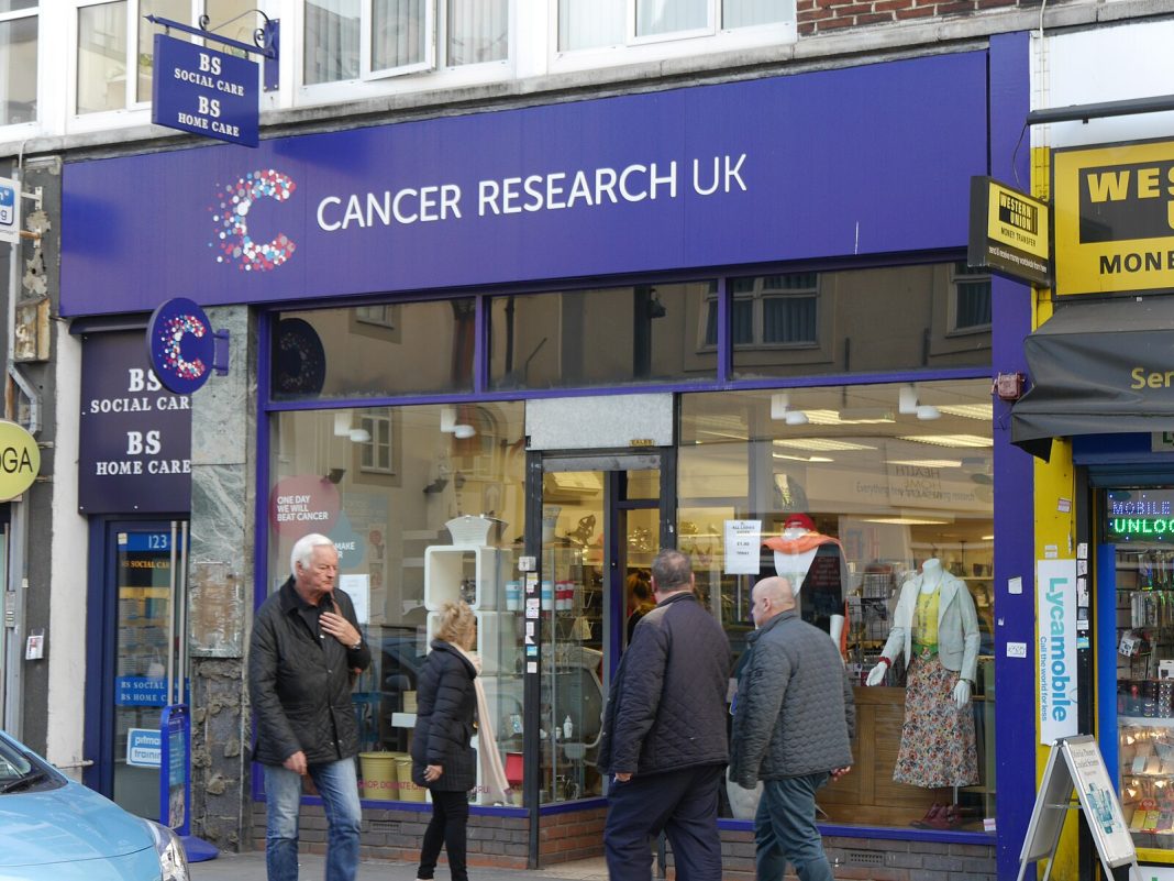 Storefront of Cancer Research UK