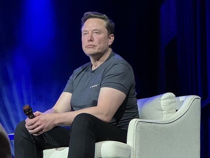 Elon Musk speaks at XYZ conference in January 2024.