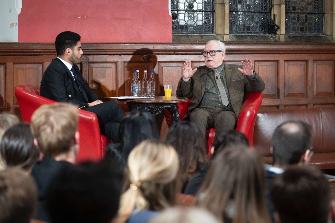 Brian Cox speaks at the Oxford Union