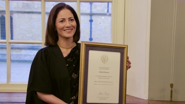 Mishal Husain delivers Oxford’s annual Romanes Lecture Mishal Husain delivers Oxford’s annual Romanes Lecture