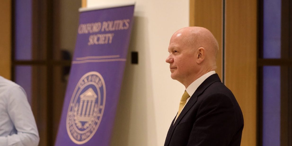 Hague speaks at Oxford Politics Society