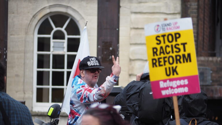‘English Pride’ protest met by counter-protest at Bonn Square