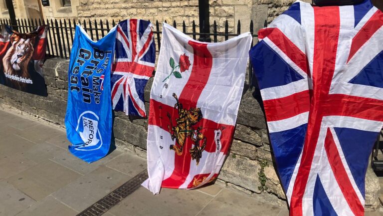 Second Oxfordshire Patriots protest this term met with counterprotesters