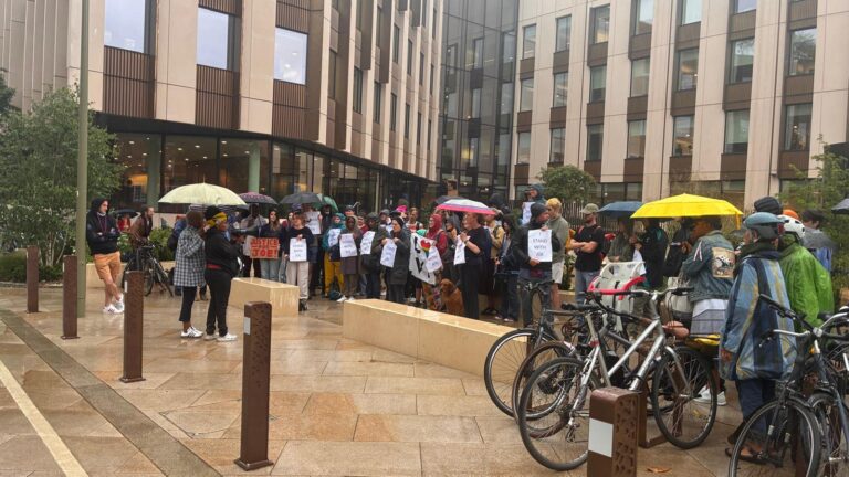 Protest held outside Linacre College over allegations of racism and mistreatment of ex-employee